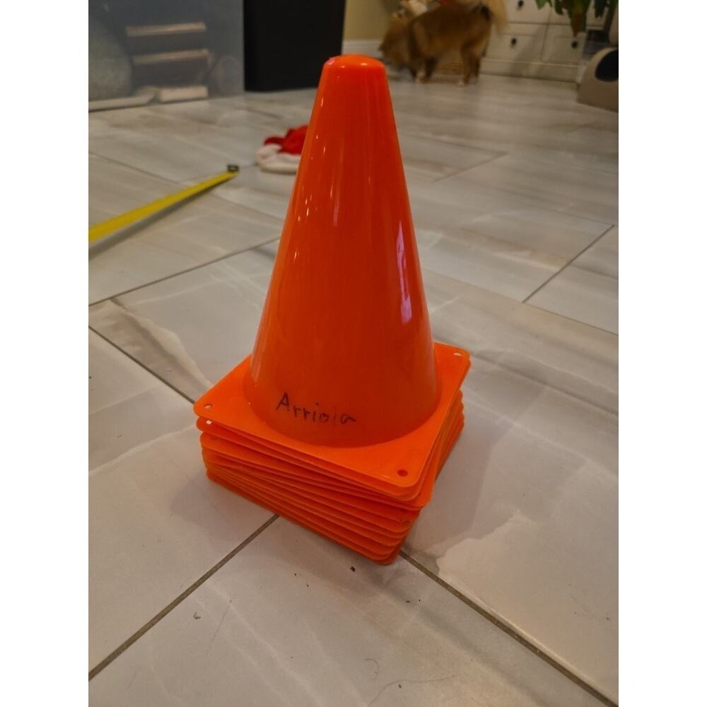 Field Agility Marker Cones - Soccer,Football, Cricket, Training 12 PC Orange
